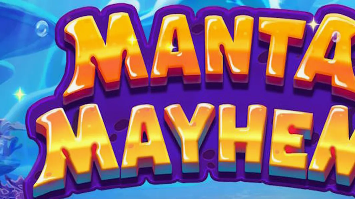 Cena subaquática vibrante com criaturas marinhas travessas em Manta Mayhem